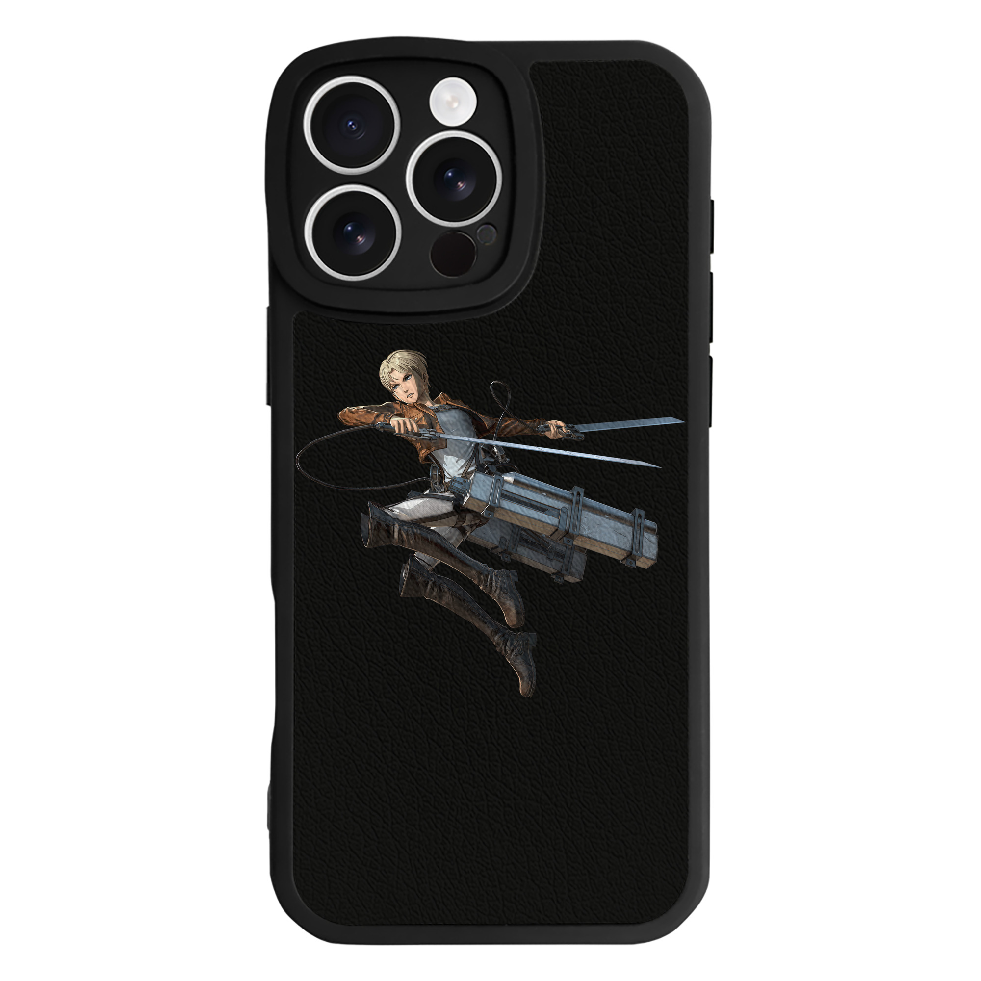 （画像用） 進撃の巨人 Attack on Titan 【iPhone 16シリーズ対応】シリコンスマホケース（レザー調） 材質：シリコン